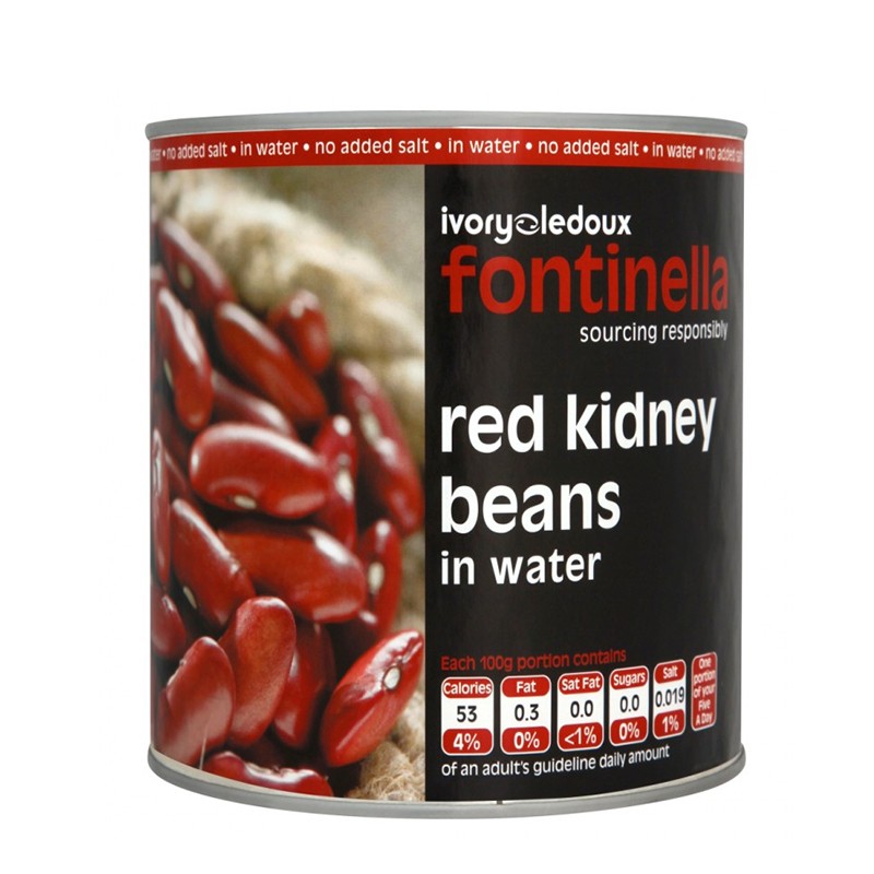 Tinned Beans Red Kidney 800g